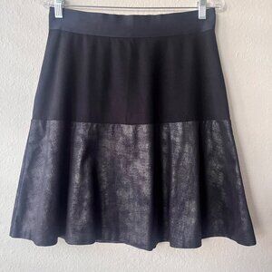 Cabi Women's‎ Elastic Waist Knee Length Black Skirt Size M